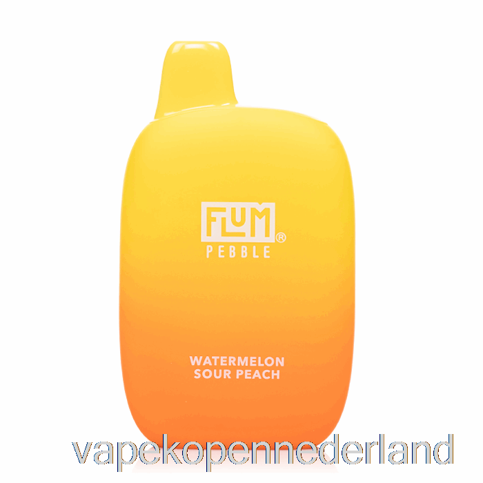 Vape Nederland Flum Kiezel 6000 Wegwerp Watermeloen Zure Perzik